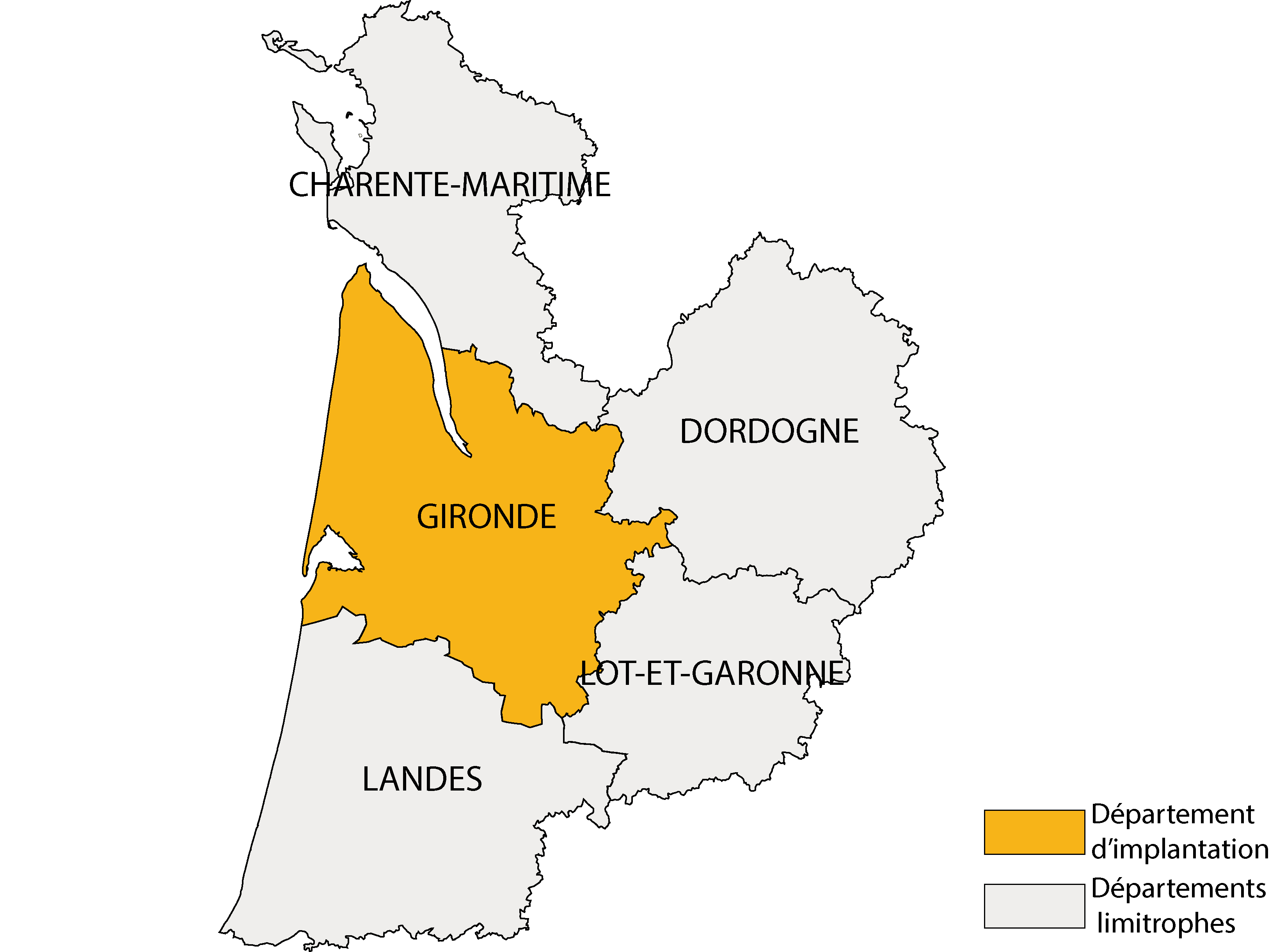 Carte Gironde